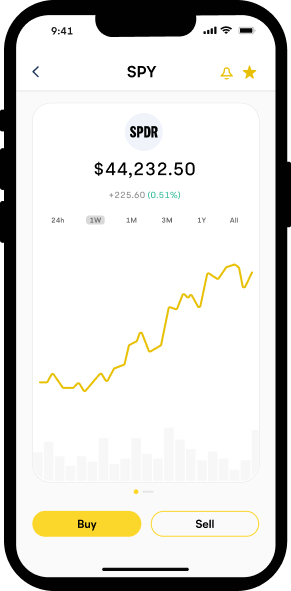 Trading on mobile device